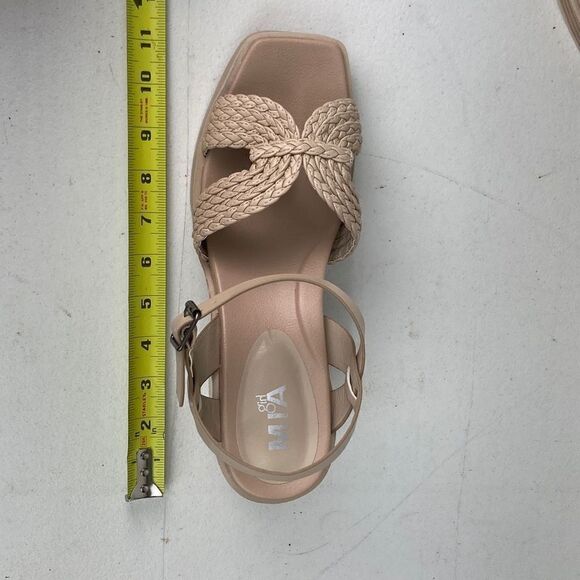 MIA Geraldine Chunky Strap Buckle Heels Sandals Women’s Size 10 NEW - Picture 4 of 5